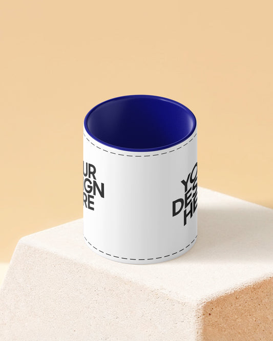 Customized Coffee Mug - Duotone Blue & White