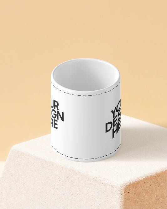 Customized Coffee Mug - Full White