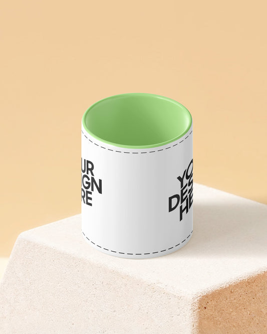 Customized Coffee Mug - Duotone Green & White