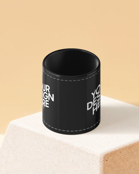 Customized Coffee Mug - Full Black