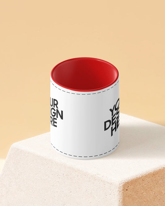 Customized Coffee Mug - Duotone Red & White