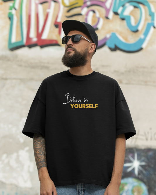 Believe in Yourself Oversized Tee - Special Offer
