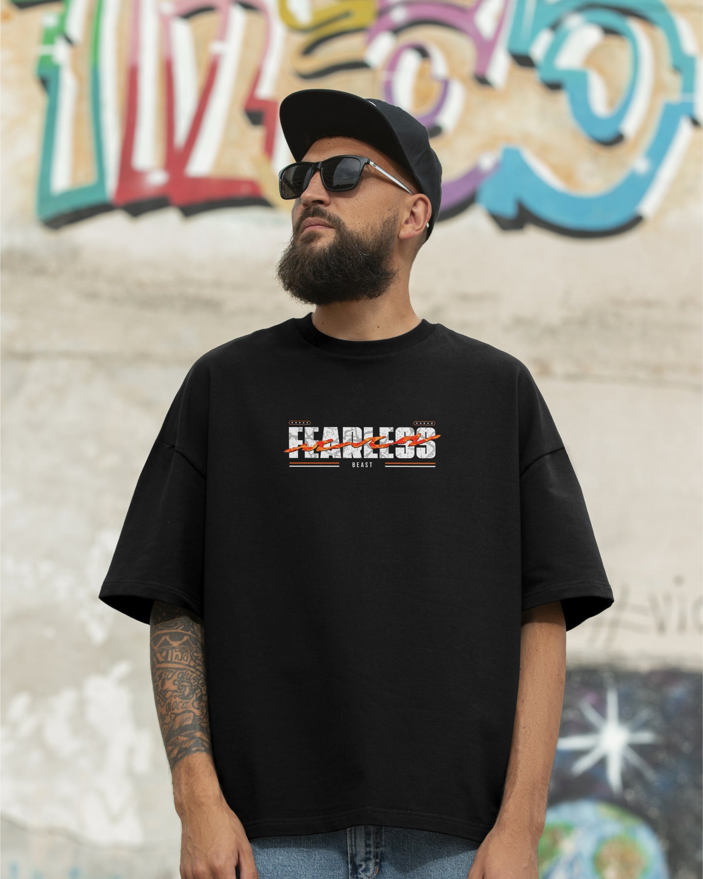 Fearless Beast Oversized Tee - Special Offer