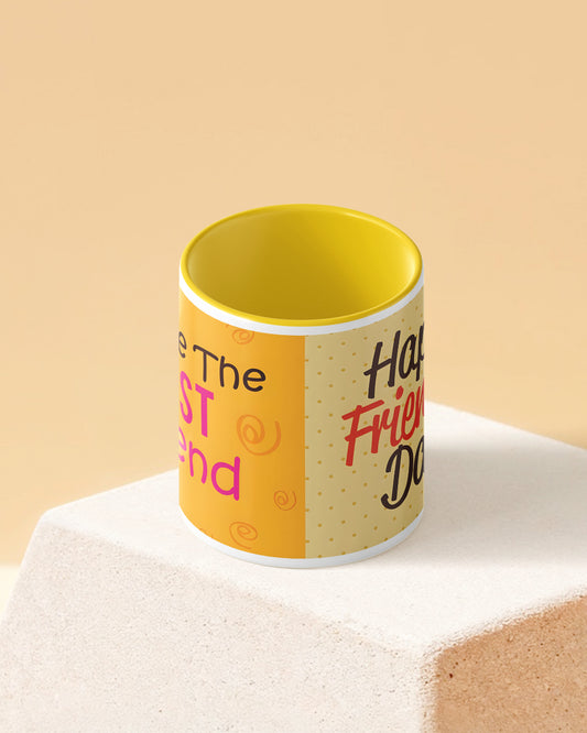 You're the Best Friend Duotone Yellow White Printed Coffee Mug