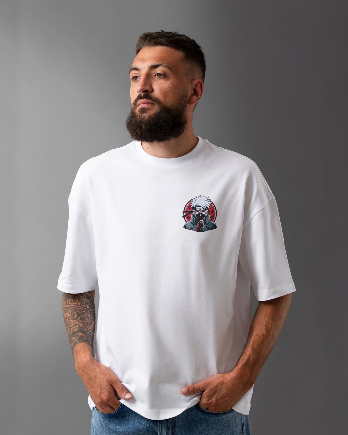 Kakashi In First Gear Oversized Tee - Special Offer