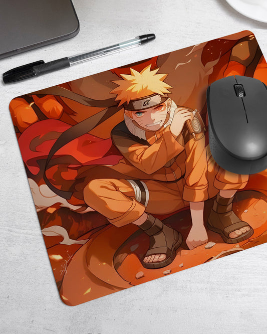 Naruto Fire Premium Printed Mouse Pad