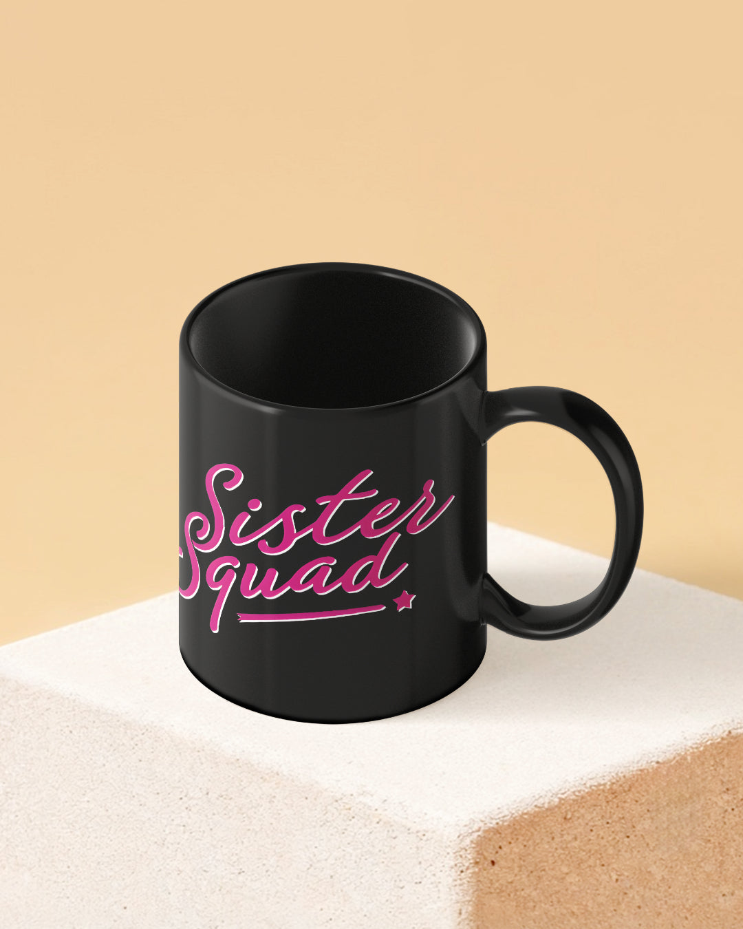 Sister Squad Full Black Printed Coffee Mug - Special Offer