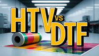 Heat Transfer Vinyl (HTV) vs. Direct to Film (DTF) Printing: Which is Better for Custom Apparel?