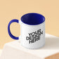 Customized Coffee Mug - Duotone Blue & White