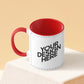 Customized Coffee Mug - Duotone Red & White
