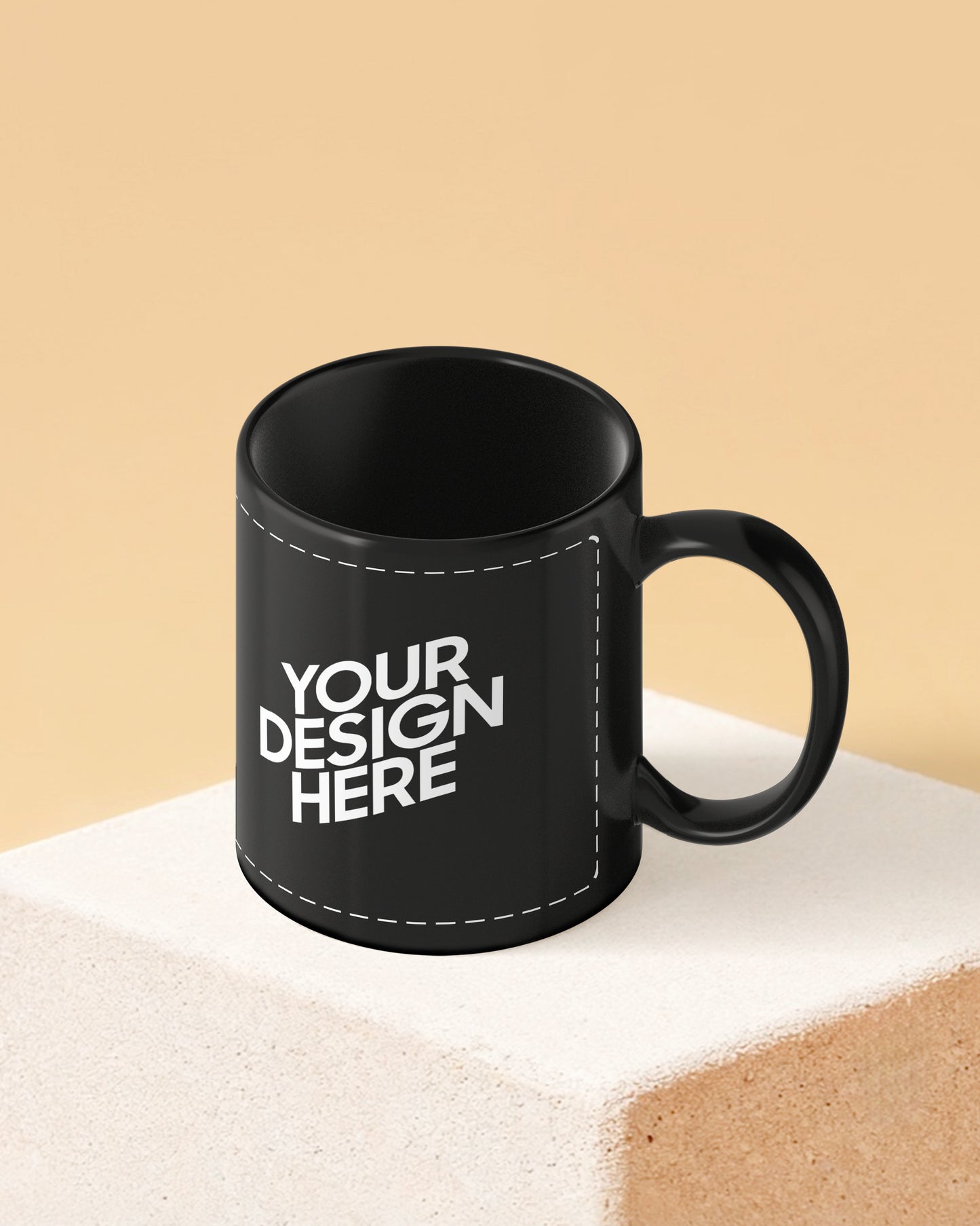 Customized Coffee Mug - Full Black