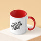 Customized Coffee Mug - Duotone Red & White