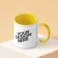 Customized Coffee Mug - Duotone Yellow & White