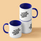 Customized Coffee Mug - Duotone Blue & White
