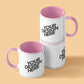 Customized Coffee Mug - Duotone Pink & White
