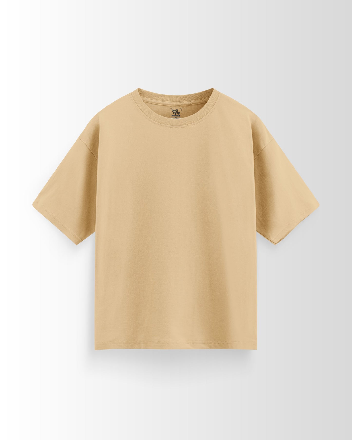 Beige Premium Solid - Oversized Tee | Warm, Minimal & Premium