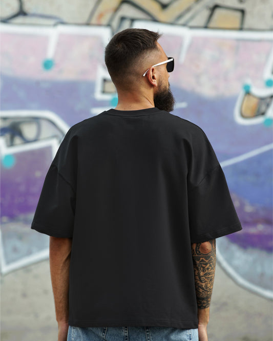 Black Premium Solid - Oversized Tee | Everyday Street Essential