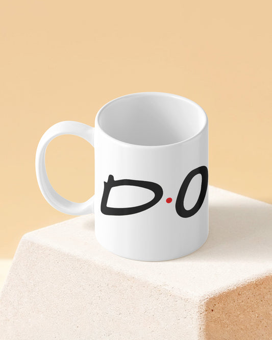 D.O.S.T.I. Full White Printed Coffee Mug