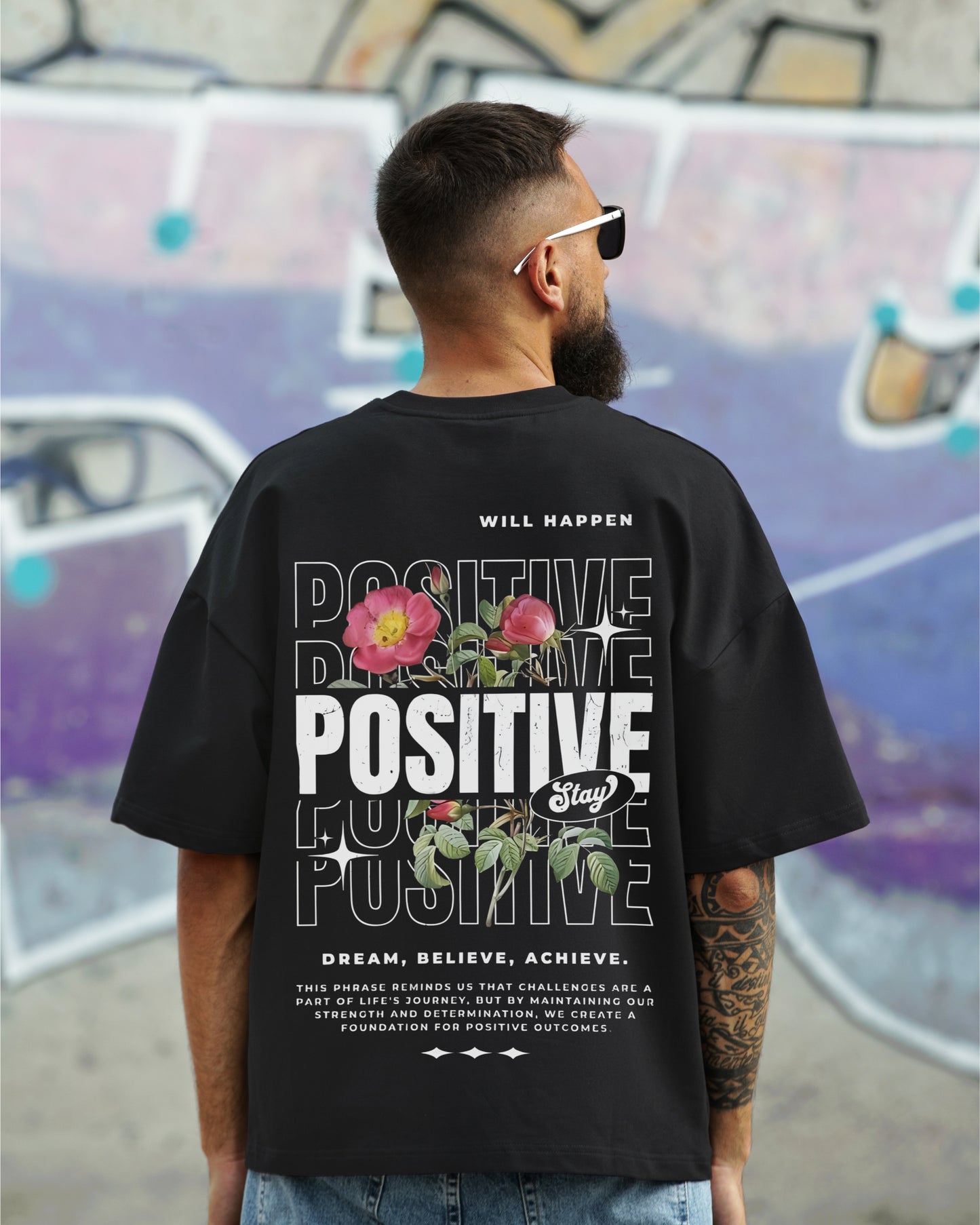 Positive Vibes - Oversized Tee