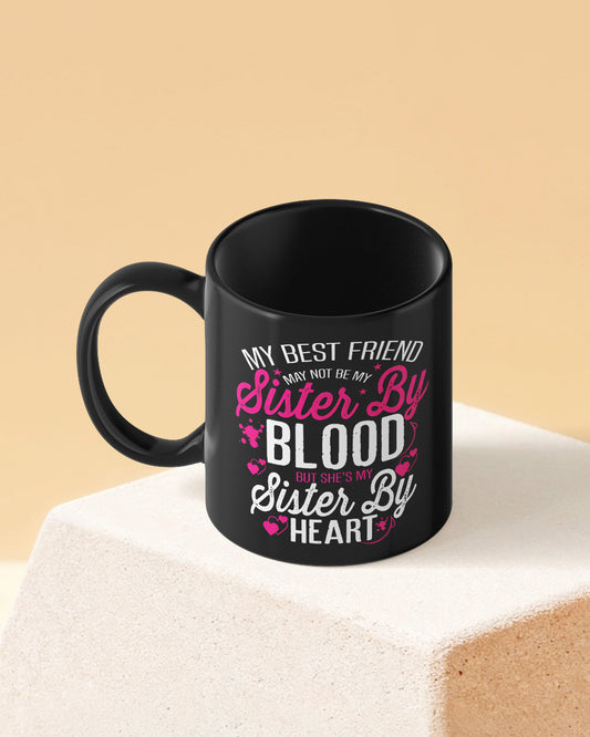 Sister Squad Full Black Printed Coffee Mug