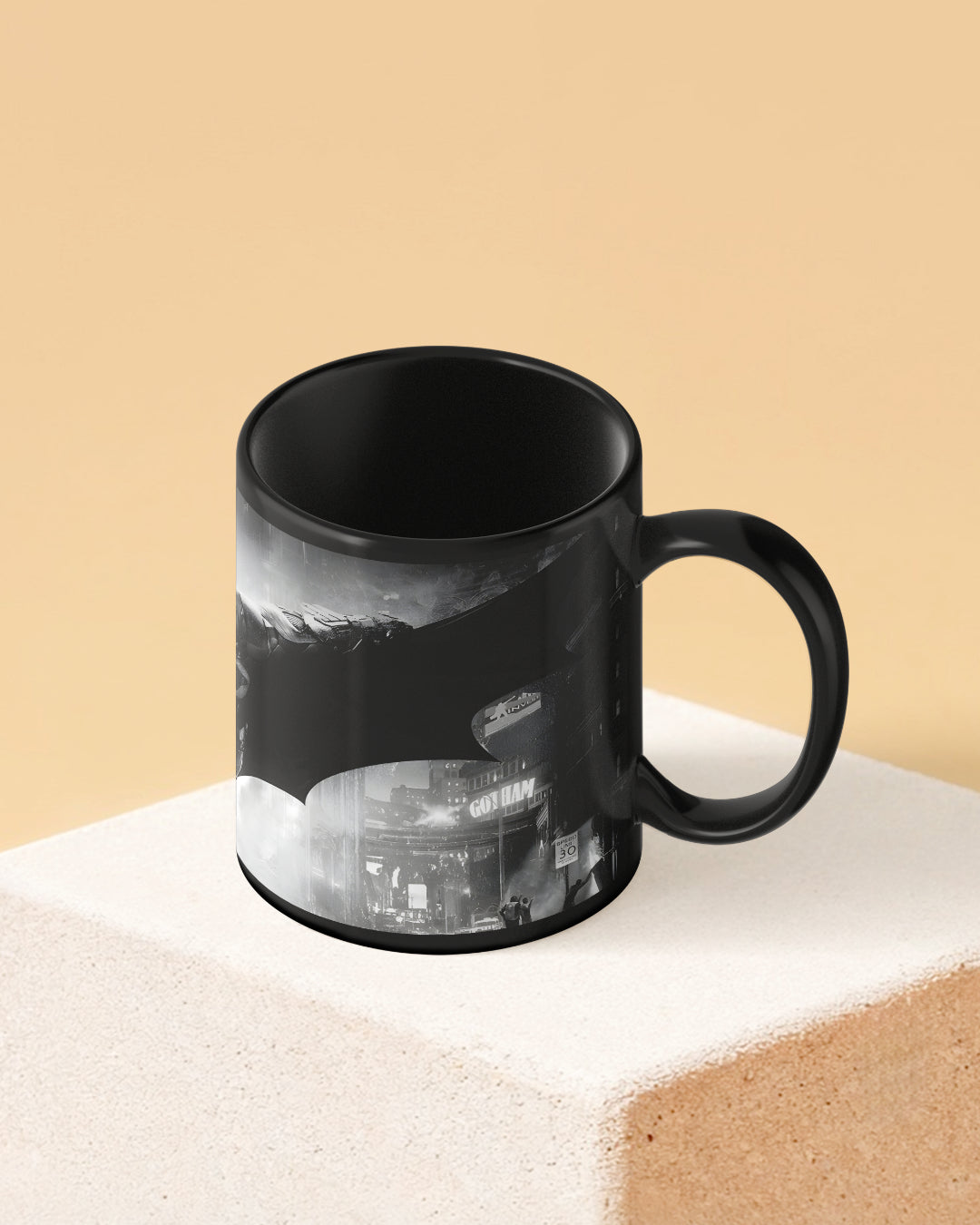 Batman Dark Knight Full Black Printed Coffee Mug