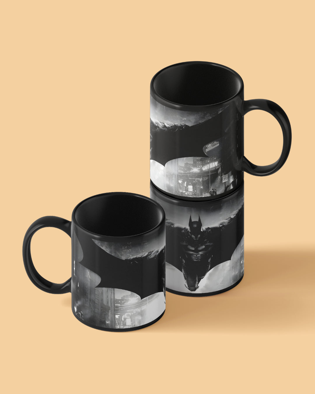 Batman Dark Knight Full Black Printed Coffee Mug