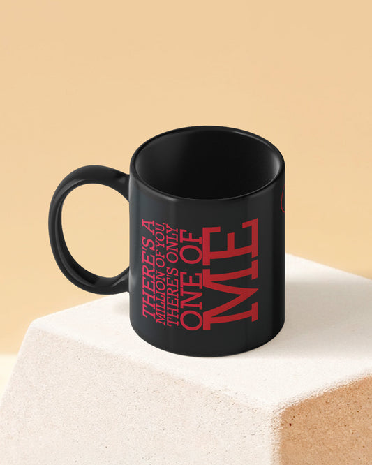 Superman Dark Note Full Black Printed Coffee Mug