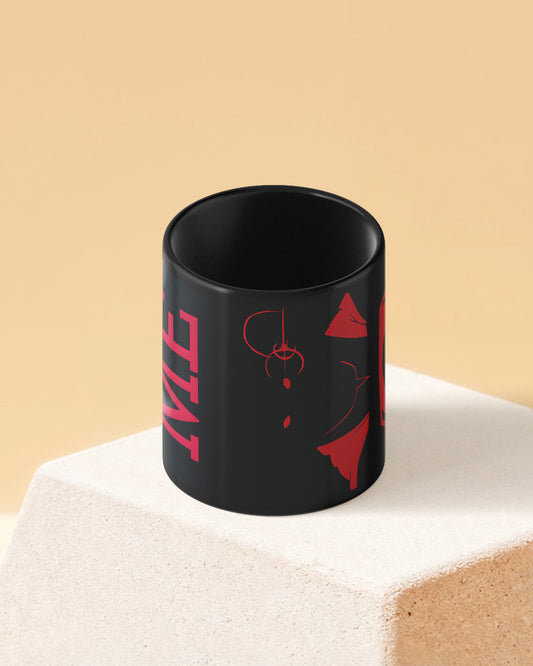 Superman Dark Note Full Black Printed Coffee Mug