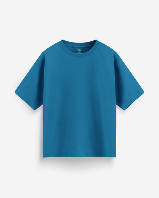 Crystal Teal Premium Solid - Oversized Tee | Cool, Fresh & Bold Minimalism